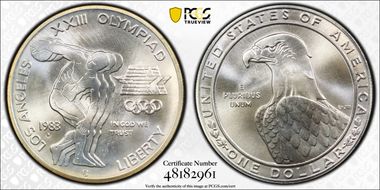 1983-S $1 Olympic MS69