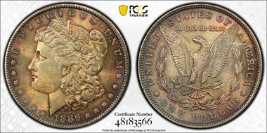1886 $1 MS64