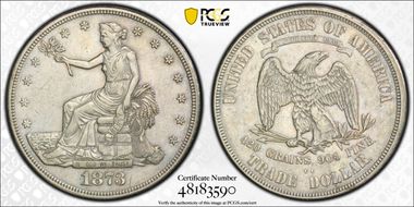 1873-CC T$1 Trade XF45