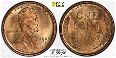 1909-S/S 1C S/Horizontal S MS67RD