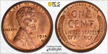 1914-D 1C MS64RD