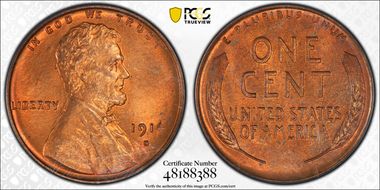 1914-S 1C MS65RD