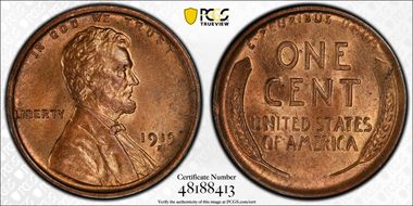 1919-S 1C MS65+ RD