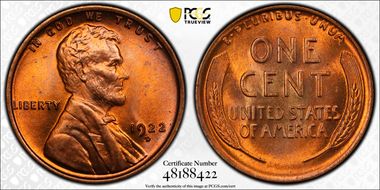 1922-D 1C MS65+ RD