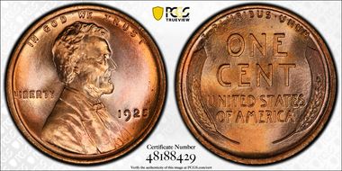 1925 1C MS67+ RD