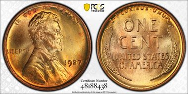 1927 1C MS67+ RD