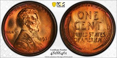 1931 1C MS67+ RD