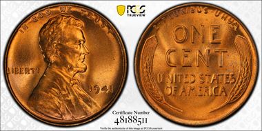 1941 1C MS67+ RD