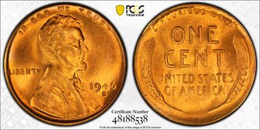 1946-S 1C MS66RD