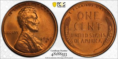 1949-S 1C MS67+ RD