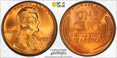 1955 1C MS67RD