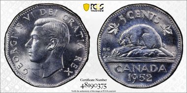 1952 5C MS65