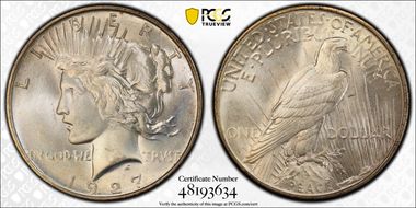 1927-D $1 MS65