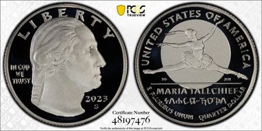2023-S 25C Maria Tallchief-Silver PR70DCAM