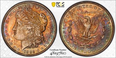 1882 $1 MS62