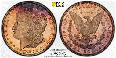 1883 $1 MS64