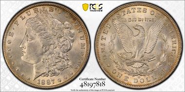 1887-O $1 MS62