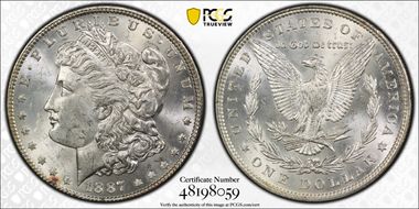 1887 $1 MS63