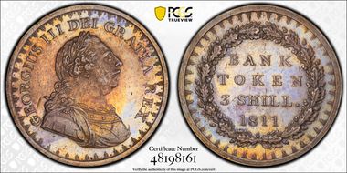 1811 3 Shil S-3769 MS62