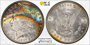 1887 $1 MS64
