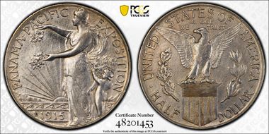 1915-S 50C Panama-Pacific N1