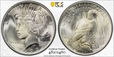 1923 $1 MS66
