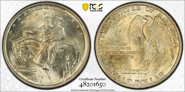1925 50C Stone Mountain MS64