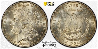 1883 $1 MS63
