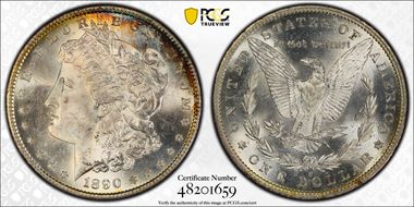 1890-S $1 MS64