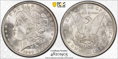 1890 $1 MS64