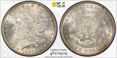 1897 $1 MS64