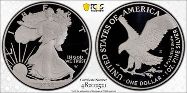 2023-S $1 Silver Eagle First Strike PR70DCAM