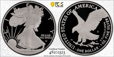 2023-S $1 Silver Eagle First Strike PR70DCAM