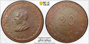 1915 20C KM-732 MS62BN