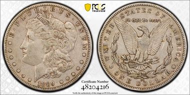 1889-CC $1 XF40