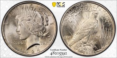 1924 $1 MS64