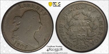 1802/0 1/2C Reverse of 1802 G4BN