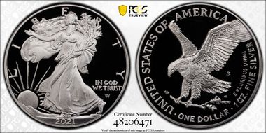 2021-S $1 Silver Eagle - Type 2 PR70DCAM