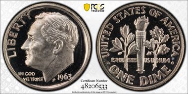 1963 10C DDR FS-802 (FS-017.5) PR68CAM