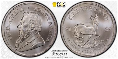 2023 1 Rand Krugerrand Silver First Strike MS69