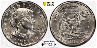 1981-P SBA$1 MS65