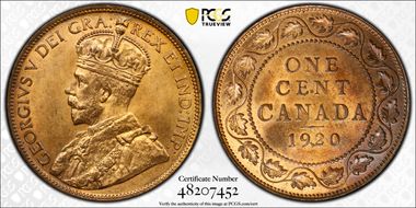 1920 1C Large Cent MS65RB
