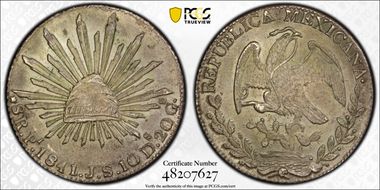 1841-Pi JS 8 R Pi16 MS62