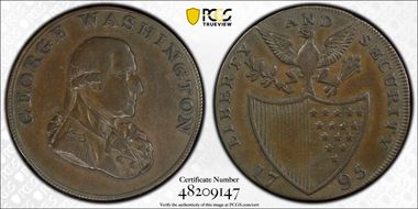 1795 1/2D Liberty and Security Asylum Edge, GW-48 XF45BN