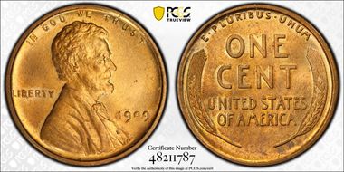 1909 VDB 1C MS65RD