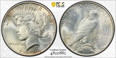 1934 $1 MS63