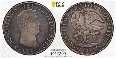 1822-Mo JM 8 R KM-309 Iturbide VF30