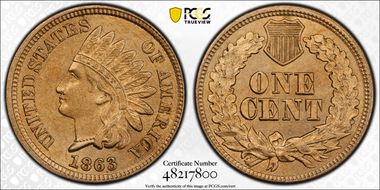 1863 1C MS62