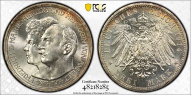 1914-A 3 Mk Wedding J-24 MS65