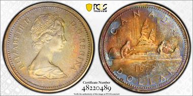 1972 S$1 Voyageur Ag SP67